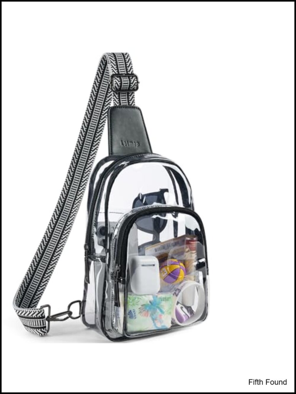 Clear Crossbody Bag Stadium Approved TPU Zipper Purse